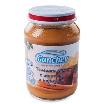 Image 1 of Ганчев пюре Телешко месо с моркови и картофи