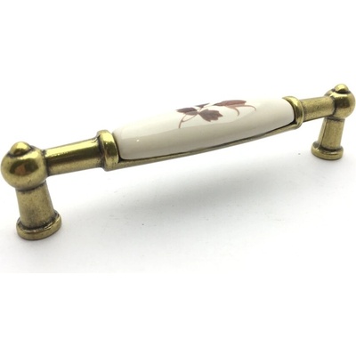 Interex ARDENIA zlatá antik/ porcelán/ lístok 96 mm