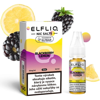 Elfliq Nic SALT Blackberry Lemon 10 ml 10 mg – Zboží Mobilmania