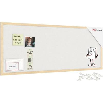 Allboards TFWHITE104W Textilní tabule 100 × 40 cm