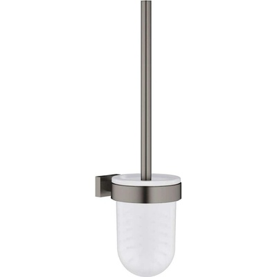 GROHE Essentials Cube WC kefa s držiakom kefovaný Hard Graphite 40513AL1