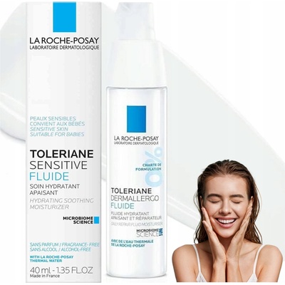 La Roche Posay Denní hydratační fluidní krém pro citlivou pleť Toleriane Dermallergo Fluid Moisturizer 40 ml – Zboží Mobilmania