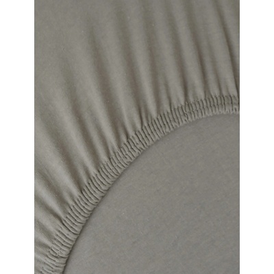 MKLozkoviny.sk Jersey plachta Classic sivohnedá 180x200