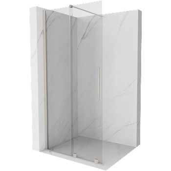 Mexen Velar плъзгаща се преграда за душ Walk-in 90 x 200 см, прозрачна 8 мм, матиран никел - 871-090-000-03-97 (871-090-000-03-97)