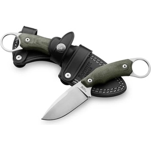 lionSTEEL Нож LIONSTEEL H2 CVG / Karambit с еднокомпонентна дръжка от зелен плат (LION0213)