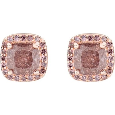 Amen Okouzlující pozlacené náušnice se zirkony Lady ECRQRBRBRZ