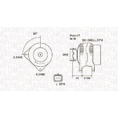 MAGNETI MARELLI generátor 063731827010