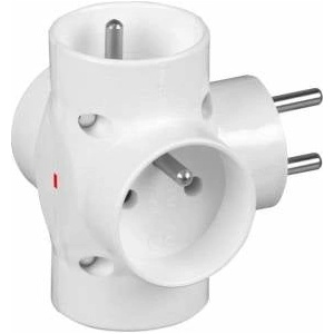 Duwi international Burner 4gn. - 4x2P+z, with grounding, white, p/surge filter/28137