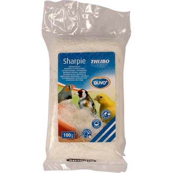 Duvo Plus Sharpie - Пълнеж за гнездо , за всички видове птици 100 гр. - бял