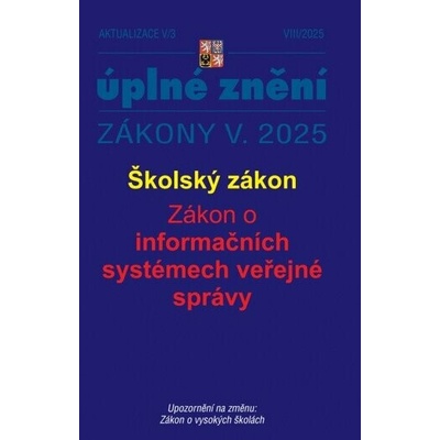 Aktualizace V/3 2025 Školský zákon