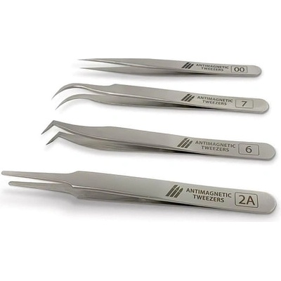 Green Stuff World 100% Anti-magnetic QUARTZ Tweezers SET