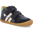 Develab barefoot dětské kotníkové boty Midcut 2 Blue Combi tmavě modré