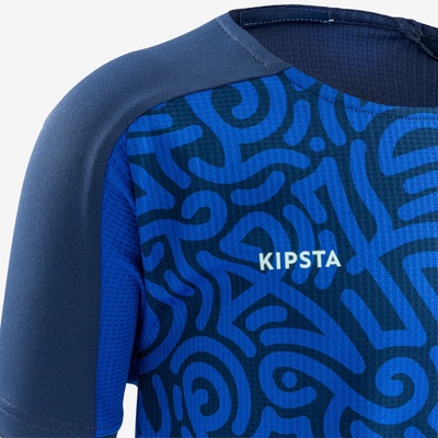 Kipsta Futbalový dres s krátkym rukávom Viralo Club modrý modré