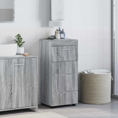 vidaXL Комплект шкафове за баня TULUM Сив Сонома 37 x 31, 5 x 82 см (880347)