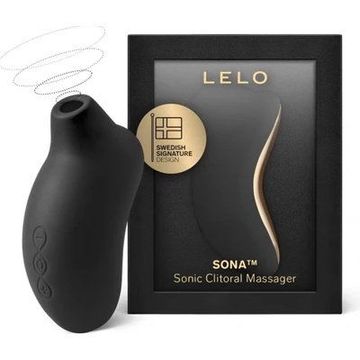 LELO Луксозен безконтактен клиторен стимулатор Lelo Sona черен