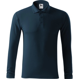 MALFINI Malfini pique polo ls 221 / Мъжка поло риза с дълъг ръкав - тъмносиня l (2210215)