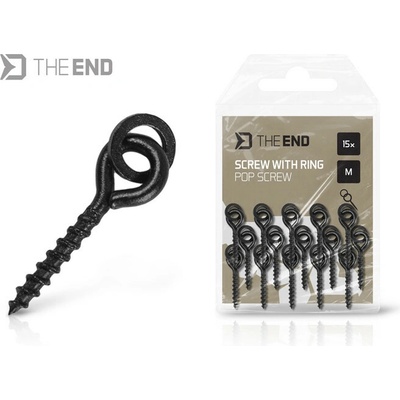 Delphin Vrtáček s Kroužkem TheEND POP Screw 15 ks - S 6 mm – Sleviste.cz