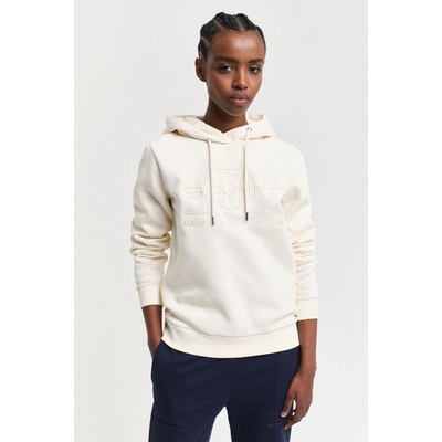 Gant Reg Tonal Shield Hoodie Linen