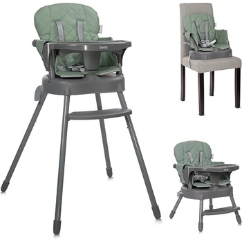 Lorelli СТОЛ ЗА ХРАНЕНЕ 3в1 siesta green leather (10100532504)
