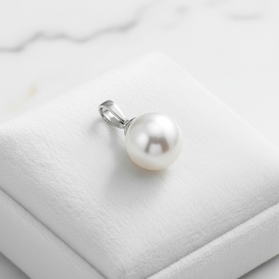 Presinsky Strieborný minimalistický perlový prívesok PPA77633