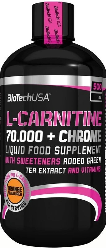 BioTech USA L-Carnitine 70000 + Chrome 500 ml od 369 Kč