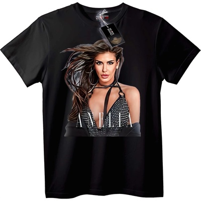 NOONEBRAND Тениска Анелия Графична - 7XL, White
