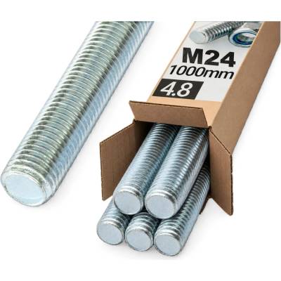 Oramat M24x1000mm (5ks) 4.8 DIN 975 ZN - Závitová tyč