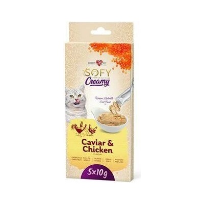 Pochoutka Aiko Cat SOFY Creamy Caviar&Chicken 5x10 g