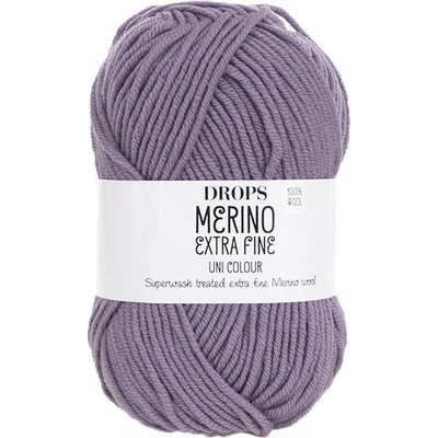 Příze DROPS Merino Extra Fine uni color 22 - starofialová