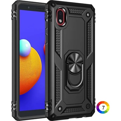 Samsung Galaxy A01 Удароустойчив Ring Holder Калъф и Протектор