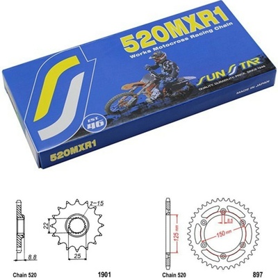 Sunstar Řetězová sada Husqvarna FC 450 14-15