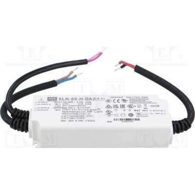 MEAN WELL XLN-60-H-DA2 Napájecí zdroj: spínaný; LED; DALI 2; 60W; 9÷54VDC; 900mA÷1,7A