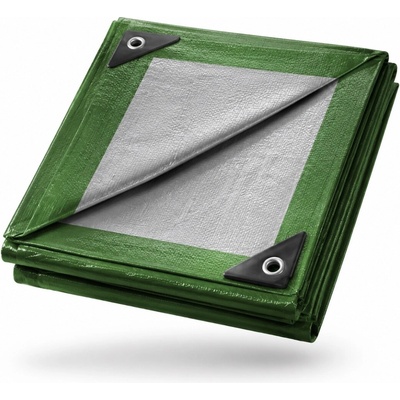 JAKS Krycia plachta čierno strieborná 6 m x 8 m 130 g/m²