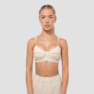 GymBeam Cosmo Sports Bra Cream S