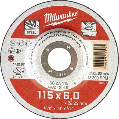 Milwaukee Brúsny kotúč 115 x 6,0 mm 4932451481