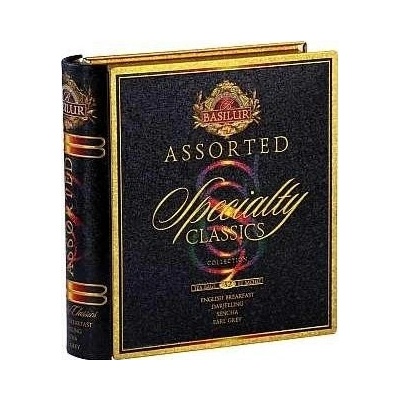 Basilur Book Specialty dárková sada černých čajů v plechovce 32 ks