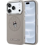 KARL LAGERFELD Калъф за телефон за iPhone 18 Pro / iPhone 17 Pro Leather Point and C Sketch MagSafe (KLHMP18L6PCCPRG) - Karl Lagerfeld - Сив
