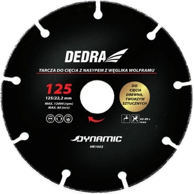Dedra Exim DEDRA Kotuc na pilenie dreva, plastov 125x22,2mm