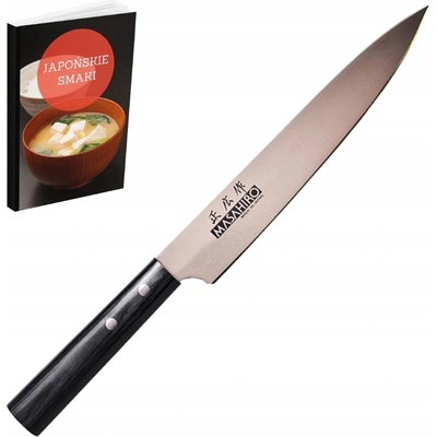 Nůž Masahiro Sankei Utility 15 cm černý univerzální malý nůž japonský