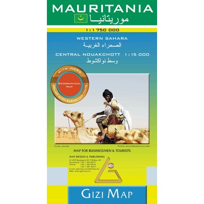 mapa Mauritania 1:1,75 mil.