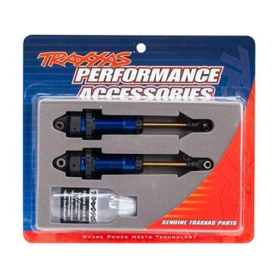 Traxxas Амортисьор Traxxas GTR xx-long алуминий/PTFE син, бутални пръти TiN (2)