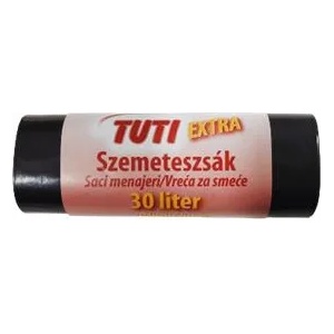 TUTI Торба за боклук, изключително здрава, 30 л, 20 броя, 50x60 см, 15 , TUTI "Extra", черна PDP_326 (PDP_326)