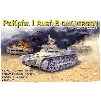 DRAGON Model Kit tank 6207 Pzkpfw. I Ausf. B DAK Version 1:35