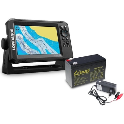 Lowrance Echolot Eagle 7 se sondou Splitshot HD + baterie + nabíječka ZDARMA