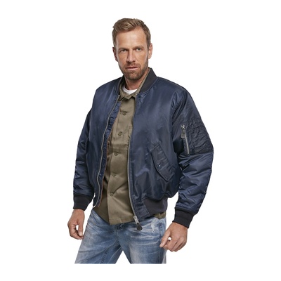 Brandit Мъжко яке бомбър в тъмносин цвят Brandit MA1BW-3149-168 - Тъмносин, размер XXL