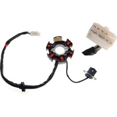 stator zapalování 6 cívek 5 kabelů - SHINERAY 50Q-2E 4T - 139FMB 50 4T AC pro mototy 50ccm 4T 139FMB