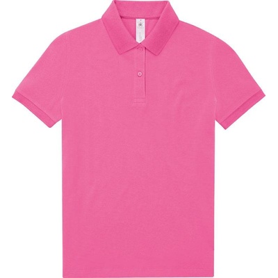 B&C My Polo 180 /women Dámske piqué polo ružová lotus