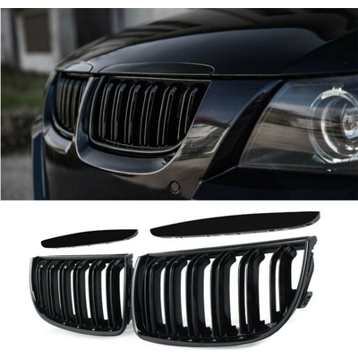 PROTEC Přední maska BMW E90/E91 2005-2008 černá lesklá