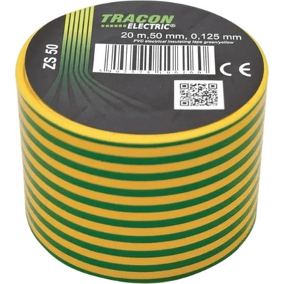 Tracon Electric Páska izolačná 20 m x 50 mm zelenožltá