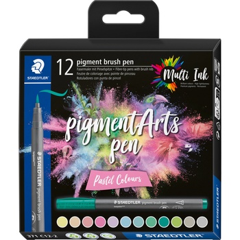 STAEDTLER Маркери Staedtler Pigment Arts 371, 12 цвята, 371 c12-2 (31653-А-371 C12-2)